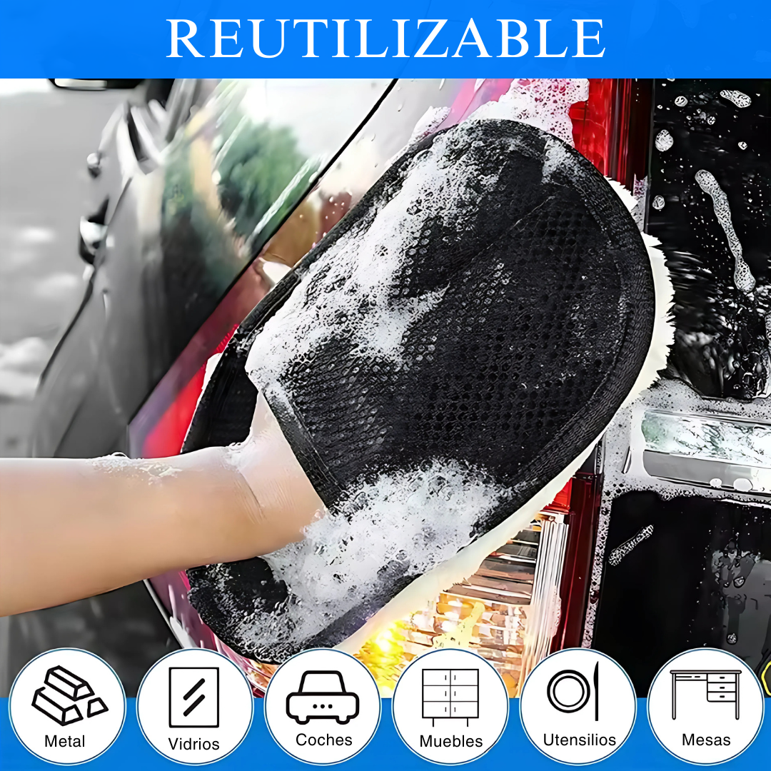 GloveWash™ – Guante de Microfibra para Limpieza de Coche