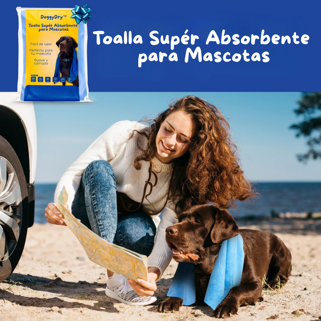 DoggyDry| Súper Toalla para Mascotas