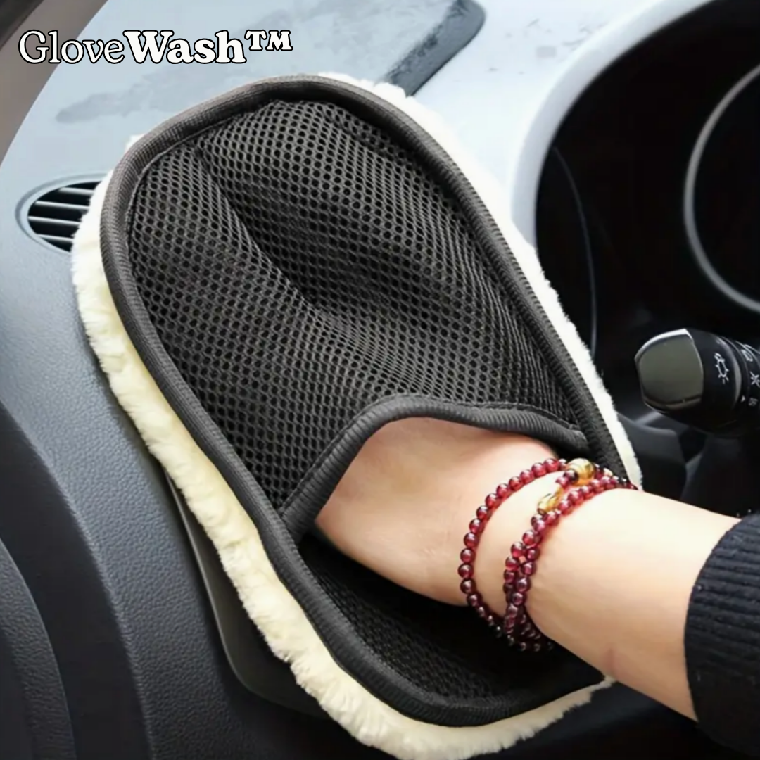 GloveWash™ – Guante de Microfibra para Limpieza de Coche