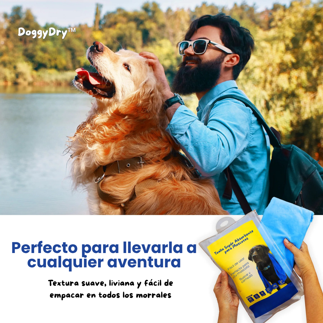 DoggyDry| Súper Toalla para Mascotas