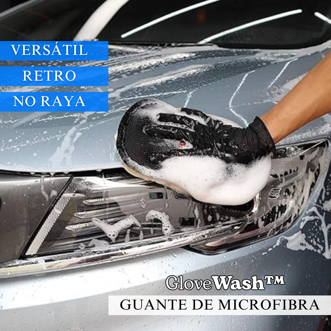 GloveWash™ – Guante de Microfibra para Limpieza de Coche