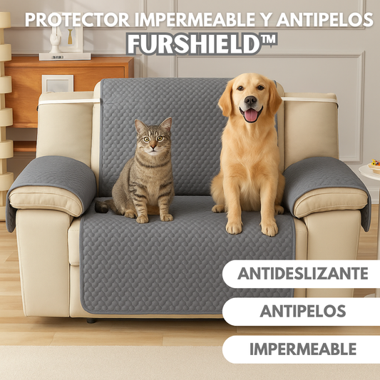 FurShield™ – Protector Impermeable y Antipelos para Sofá