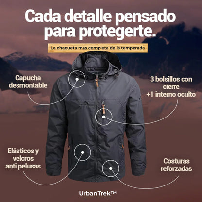 UrbanTrek™ – Chaqueta Impermeable & Térmica de Hombre