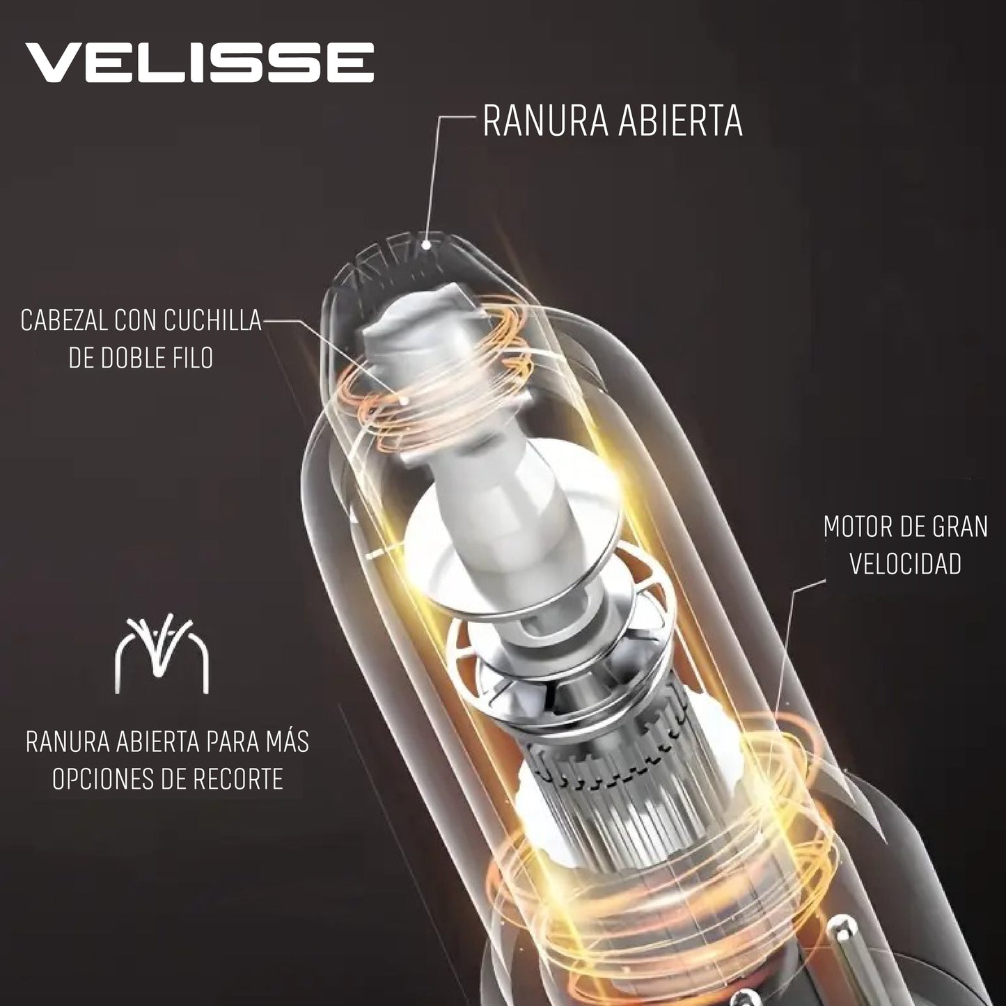 Velisse™– Cortadora Eléctrica de bolsillo 3 en 1 Recargable USB