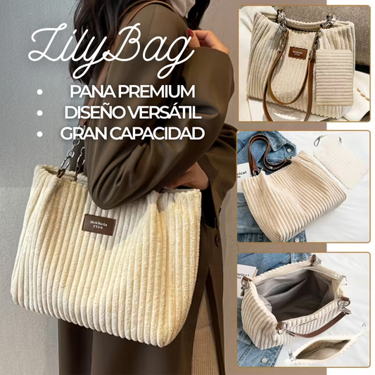 LilyBag™ – Bolso de Pana Elegante y Versátil